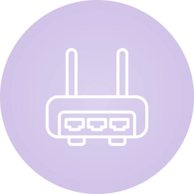 router simgesi web basit illüstrasyon