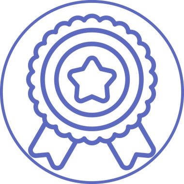 Madalya. Web simgesi basit illüstrasyon