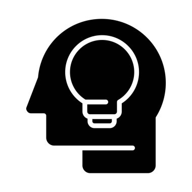 Fikir simgesi vektör illüstrasyonu