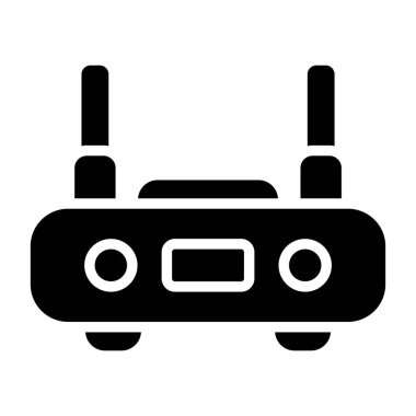 router simgesi web basit illüstrasyon