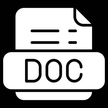 doc dosya biçimi vektör illüstrasyonu