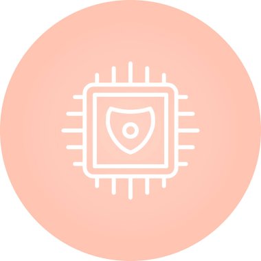 Sanal Sunucu Web simgesi vektör illüstrasyonu