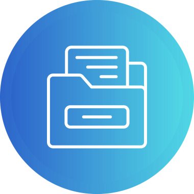 dosya dizinleri simgesi, vektör illüstrasyonu 