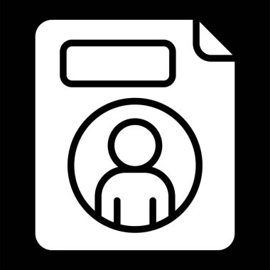 Kişisel Dosya Web simgesi vektör illüstrasyonu