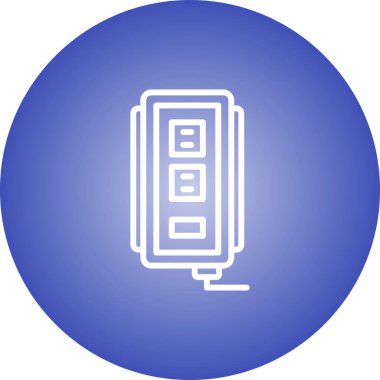 soket ağ simgesi vektör illüstrasyonu