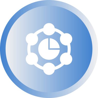 Diyagram web simgesi basit tasarım