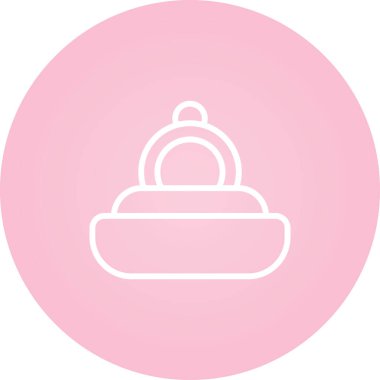 Çan simgesinin vektör modern illüstrasyonu