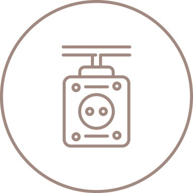 Modern b 'nin vektör illüstrasyonunda gaz ikonu yok