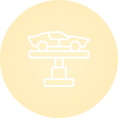 Araba Kaldırıcı web simgesi vektör illüstrasyonu