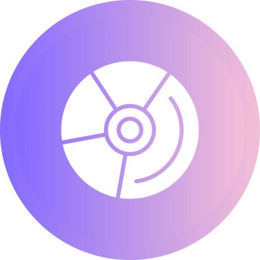 CD mi? Web simgesi basit illüstrasyon