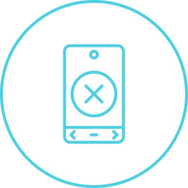 Telefon simgesinin vektör illüstrasyonu