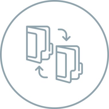 dizin dosyası ince satır, vektör simgesi kavramı, dizin dizini, beyaz arkaplan üzerindeki belge dosyası işareti, mobil konsept ve web uygulamaları için taslak biçim simgesi