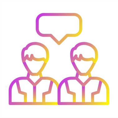 Konuşma baloncukları ikon vektör çizimi