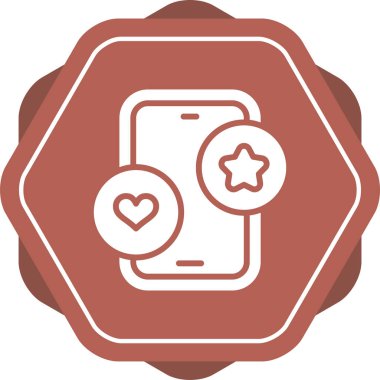 Bir telefon simgesinin vektör illüstrasyonu