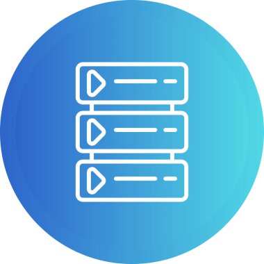 sunucu web simgesi vektör illüstrasyonu