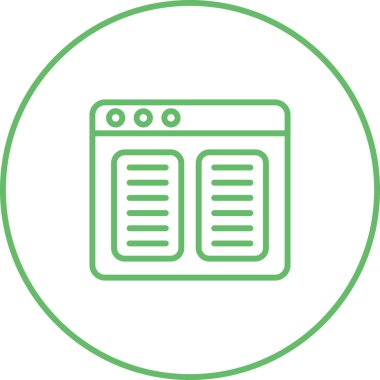 Web simgesi vektör illüstrasyonu