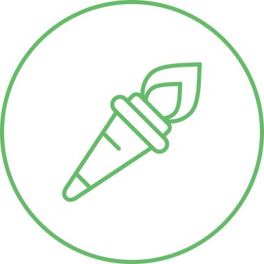 Kalem ince çizgi vektör simgesi