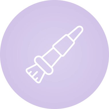 Boya fırçası web simgesi, vektör illüstrasyonu