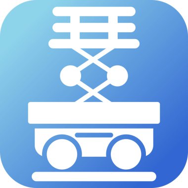 Benzersiz vagon vektör simgesi