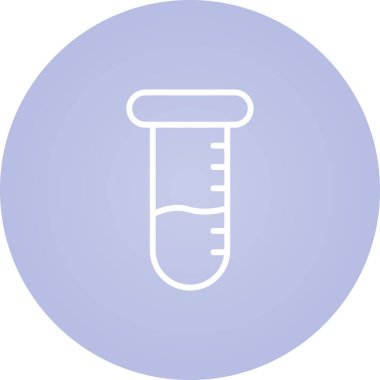 test tübü web simgesi vektör çizimi