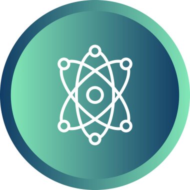 atom simgesi vektör illüstrasyonu