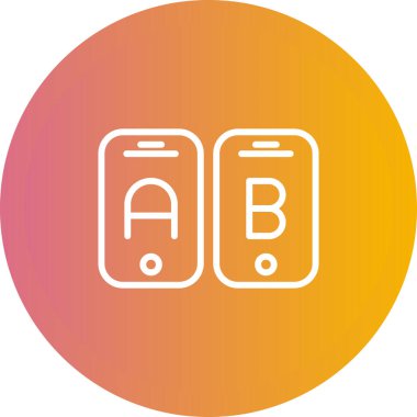 Akıllı telefon simgesinin vektör illüstrasyonu