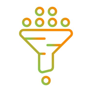 filtre ağ simgesi vektör illüstrasyonu