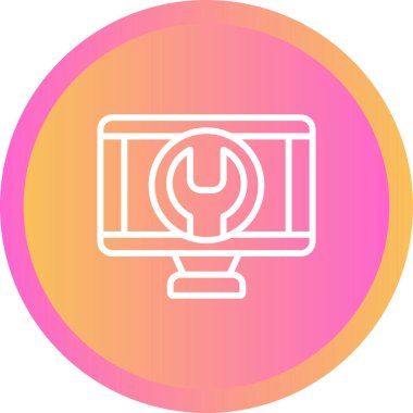 seo modern simgesinin vektör illüstrasyonu