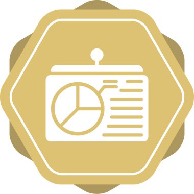 sunum simgesi, vektör illüstrasyonu 