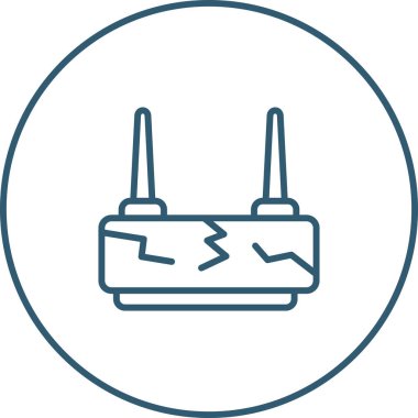 router simgesi web basit illüstrasyon