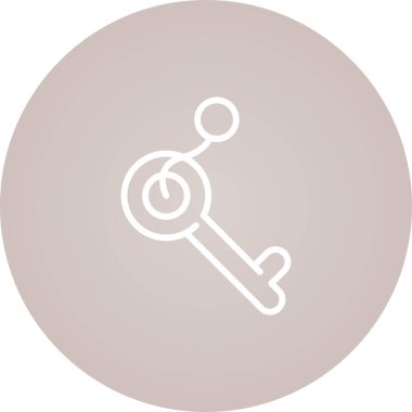 Anahtar simgesinin vektör illüstrasyonu