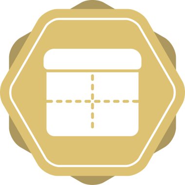 Takvim simgesinin vektör illüstrasyonu