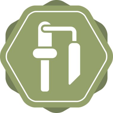 Gaz. Web simgesi basit illüstrasyon