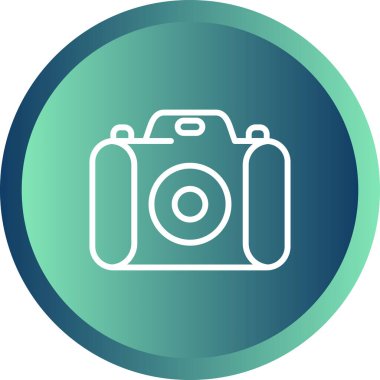 Kamera. Web simgesi basit illüstrasyon