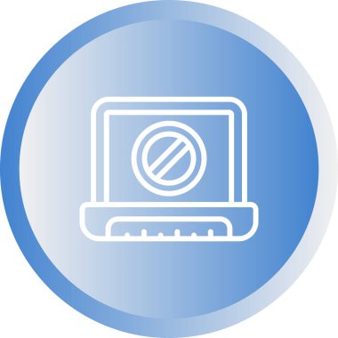 Bilgisayar. Web simgesi basit illüstrasyon 