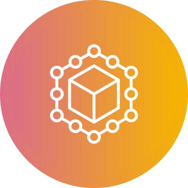 Projeniz için vektör küp simgesi