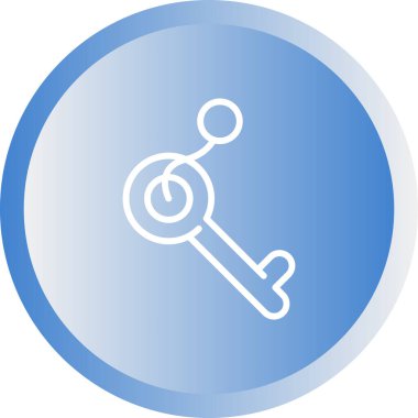 Anahtar simgesinin vektör illüstrasyonu