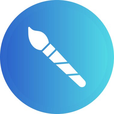 Boya fırçası web simgesi, vektör illüstrasyonu