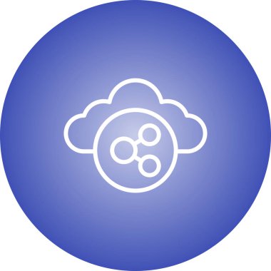 vektör Bulut simgesi illüstrasyonu