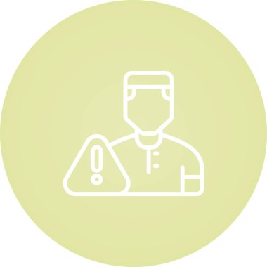 Benzersiz tıbbi vektör çizgisi simgesi