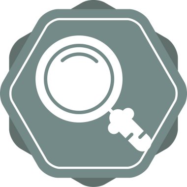 Büyütme cam ağ ikonu vektör illüstrasyonu  