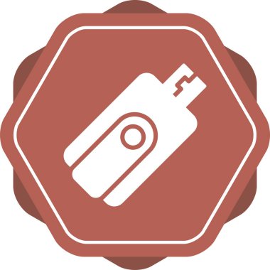 usb flash disk vektör illüstrasyonu