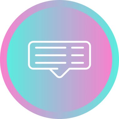 Sohbet web simgesi vektör illüstrasyonu