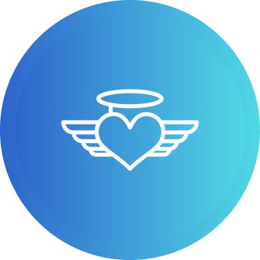 çizgi kalp simgesi beyaz arkaplanda izole edildi. Romantik sembol. Bağlantı, tutku ve düğün. Sevgililer Günü sembolü. Renkli taslak konsepti. vektör.