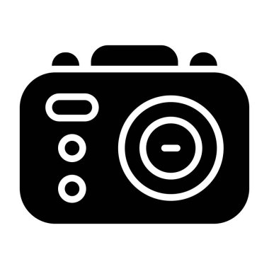Kamera. Web simgesi basit illüstrasyon