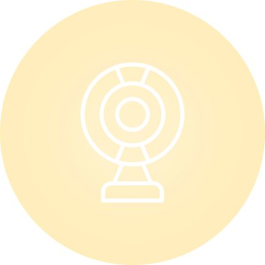 Web kamerası web simgesi vektör illüstrasyonu