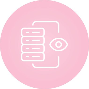 Sunucu İzleme Web simgesi vektör illüstrasyonu 