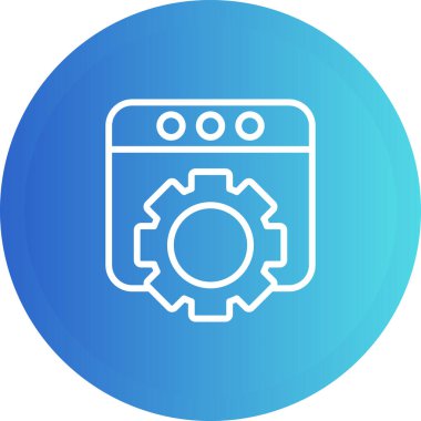 Windows web simgesi vektör çizimi