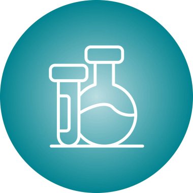 Basit web illüstrasyonu, kimya simgesi