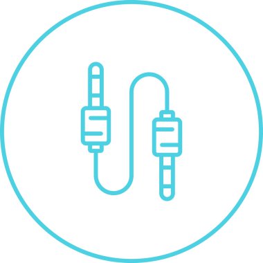 Kablo simgesinin vektör illüstrasyonu